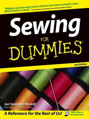 cover image of Sewing For Dummies